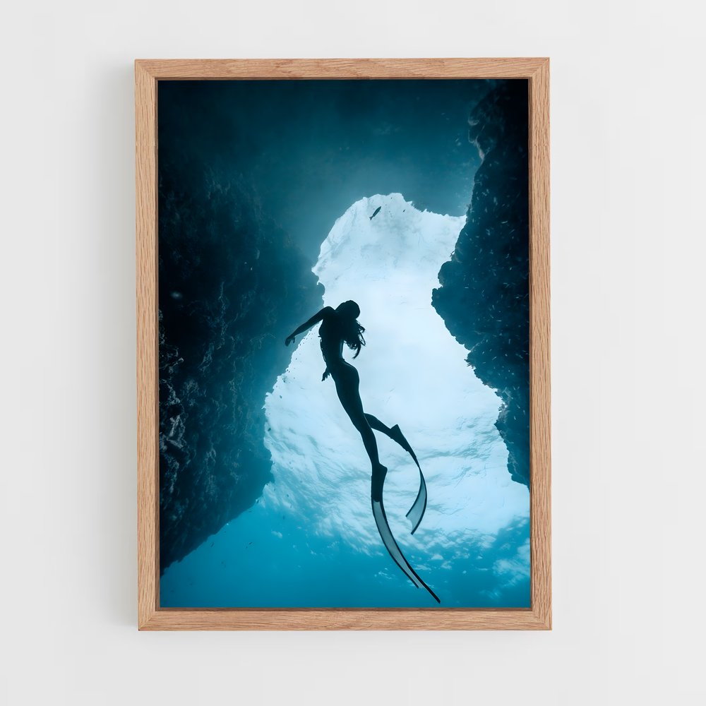 Poster Free diving – affiche Plongée en apnée (vue 4)